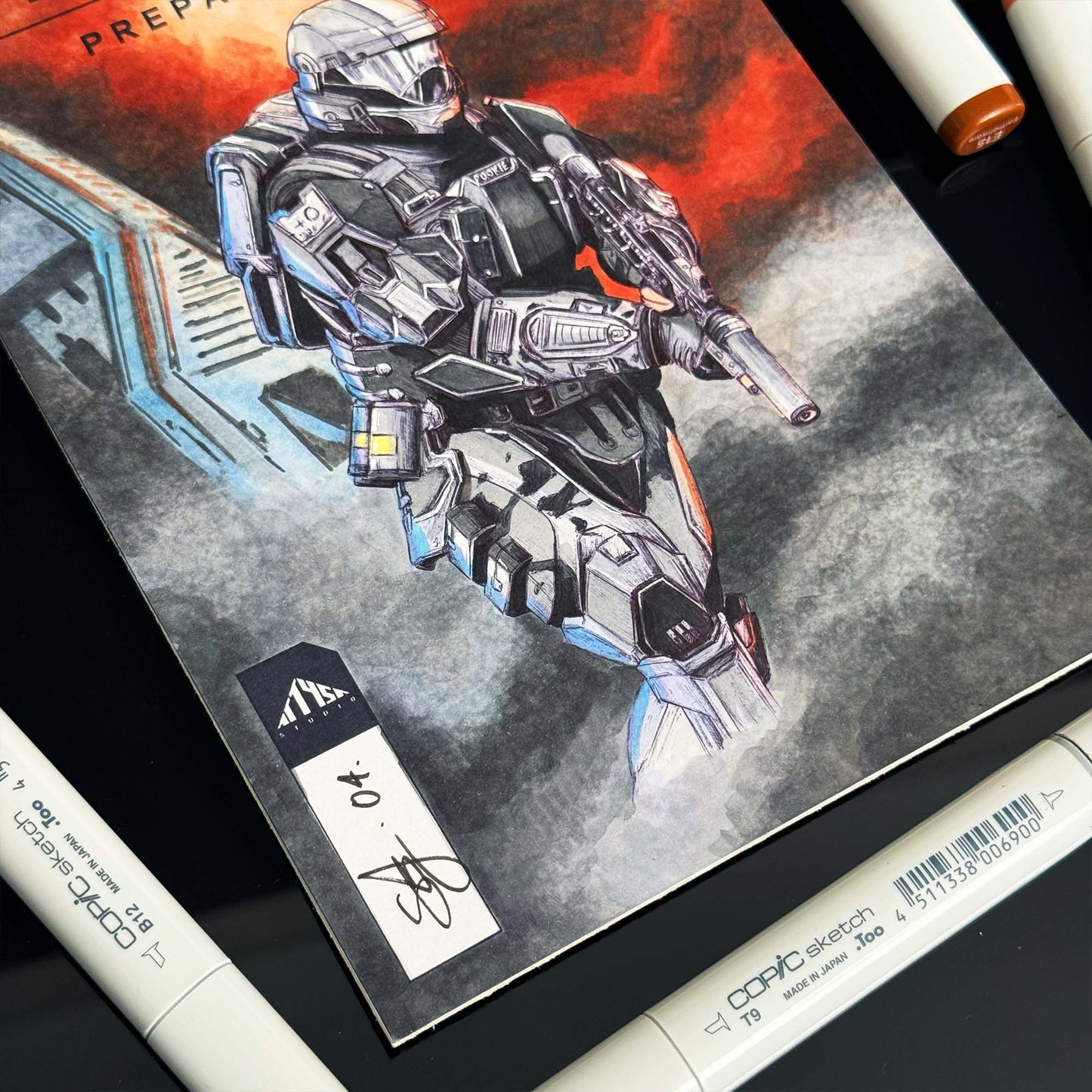 Prepare to Drop | ORIGINAL | Halo Comic Cover SERIES 1