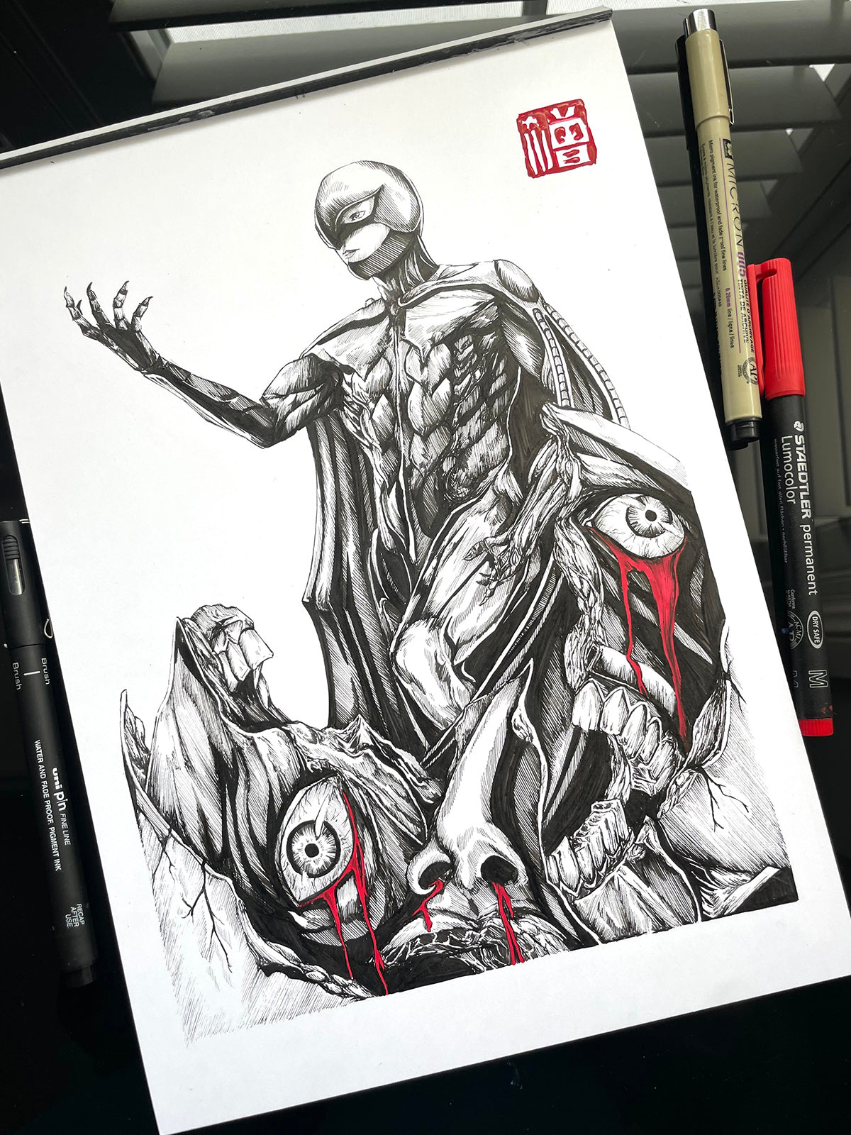 Femto art print/poster inspired by Berserk manga. This high quality print/poster captures the dark and enigmatic essence of the character.