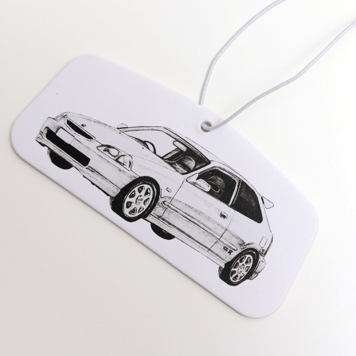 Honda EK Civis air freshener card closeup.