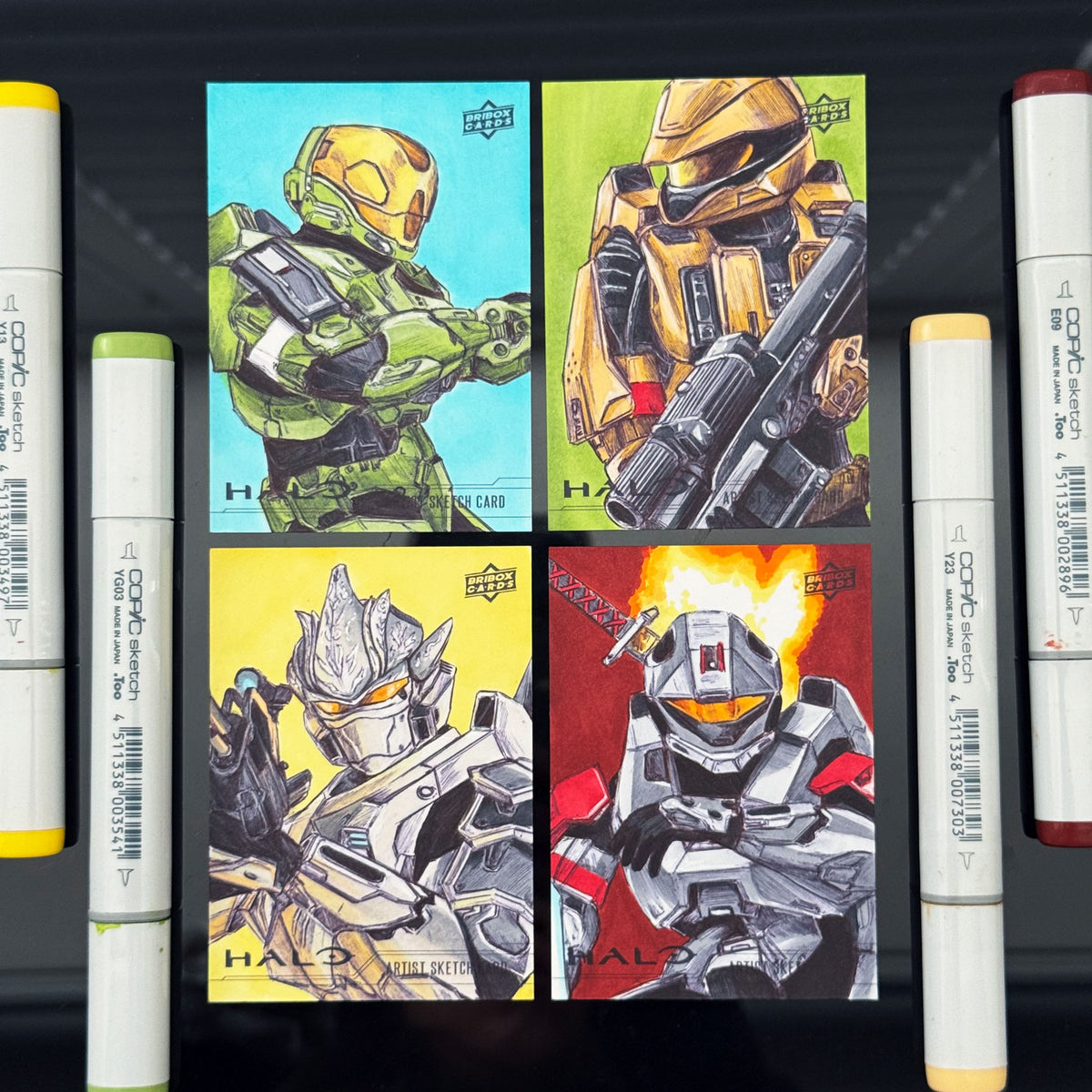Custom Halo Sketch Trading Cards
