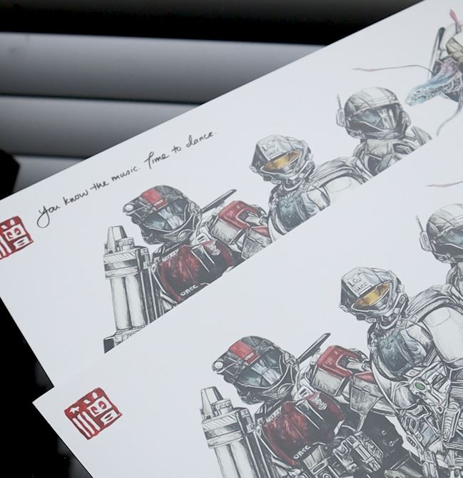 Halo Art Print - LIMITED EDITION ODST Alpha Nine Print | Fan Art Inspired by Halo