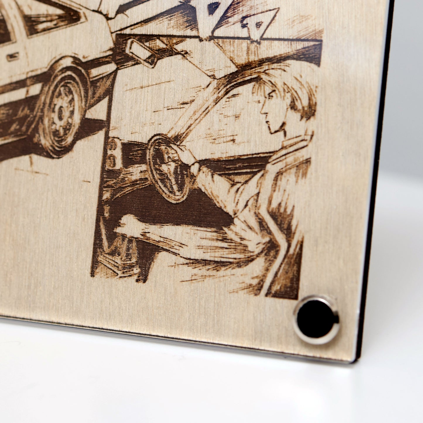 Closeup of bottom right corner of LayaBoard Art Initial D JDM Collage.