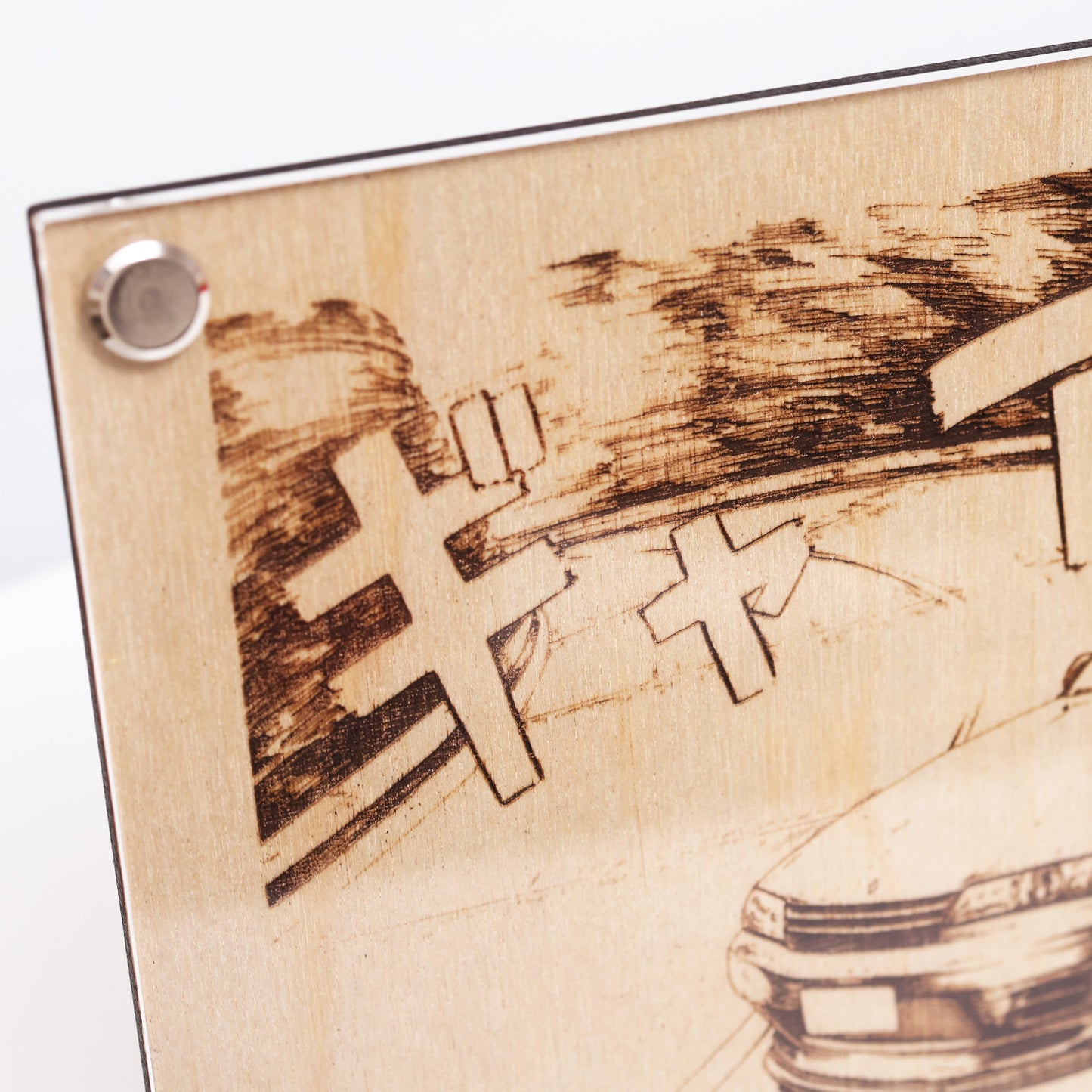 Laser Engraved Plaque - R32 GT-R | LayaBoard Art Inspired by Initial D