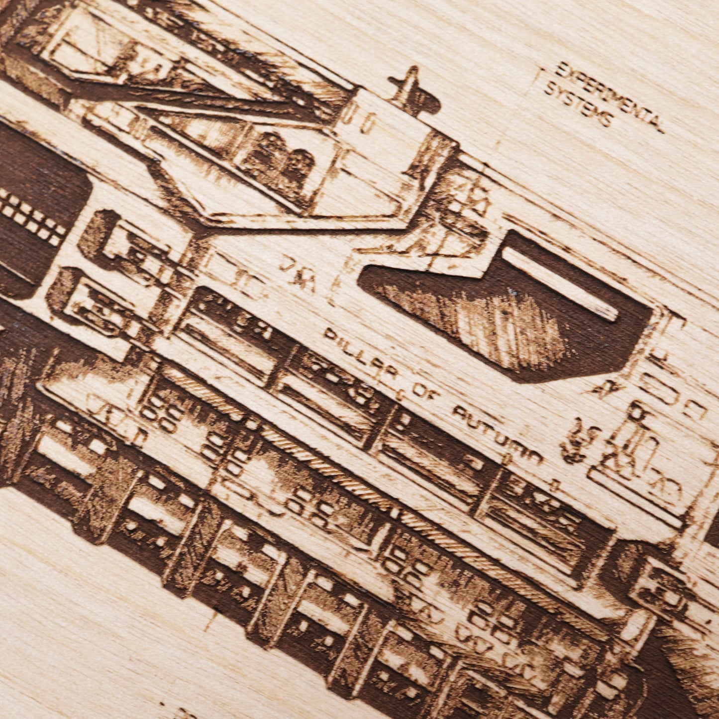 Pillar of Autumn UNSC Ship Diagram LayaBoard Art closeup details.