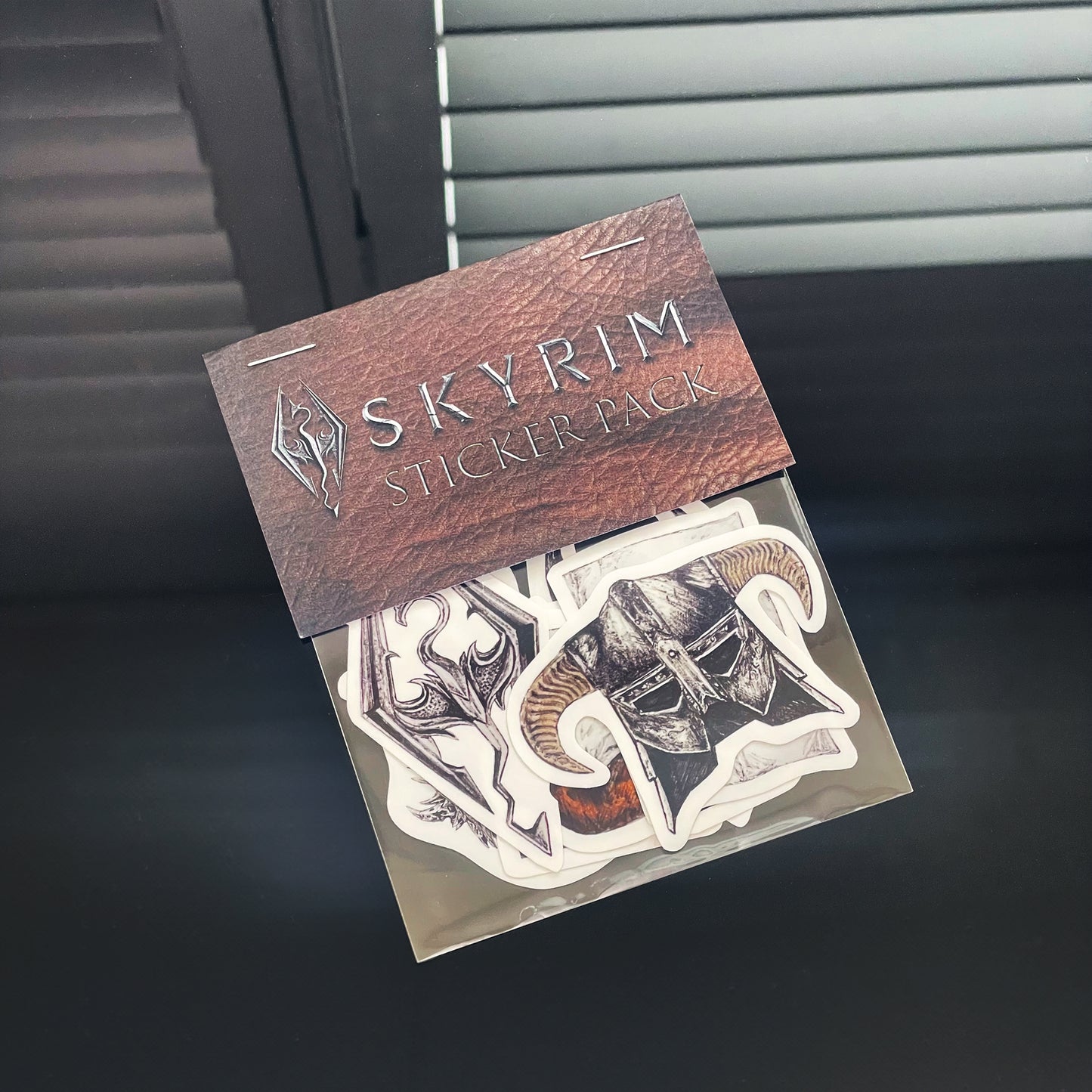 Vinyl sticker pack. 9 original designs inspired by the Elder Scrolls, particularly Skyrim in one package.