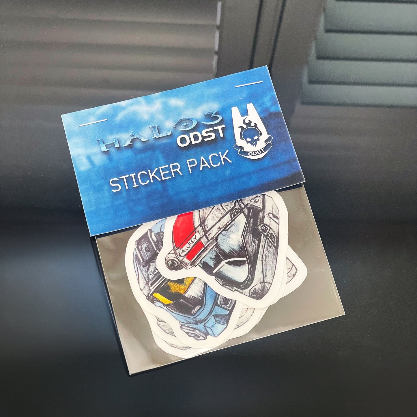 Halo 3: ODST Alpha Nine Vinyl Sticker Pack featuring 6 original designs in one package.