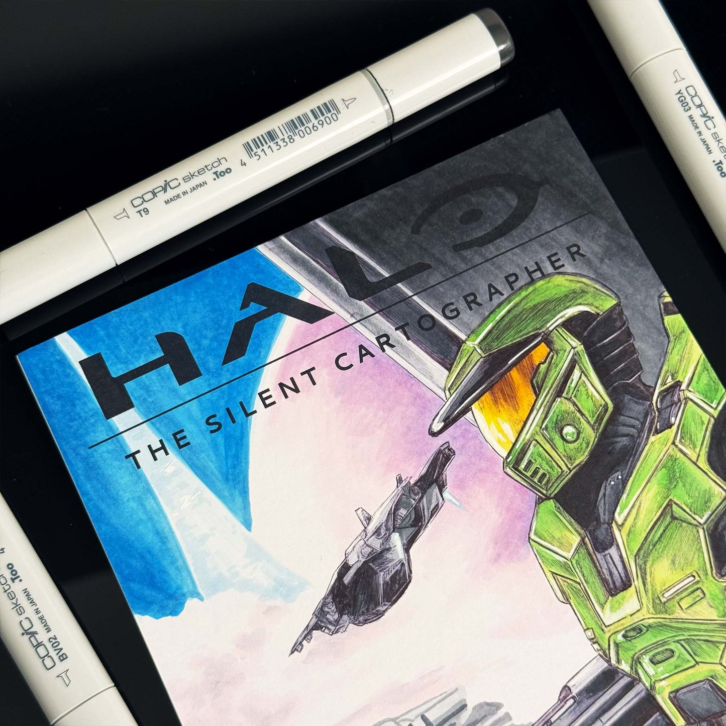The Silent Cartographer | ORIGINAL | Halo Comic Cover SERIES 1