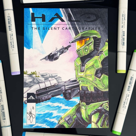 The Silent Cartographer | ORIGINAL | Halo Comic Cover SERIES 1