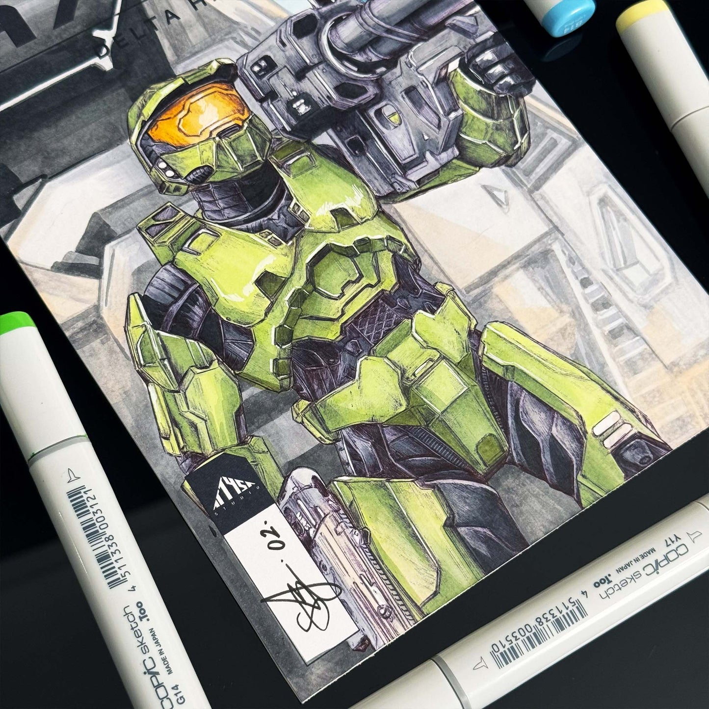 Delta Halo | ORIGINAL | Halo Comic Cover SERIES 1