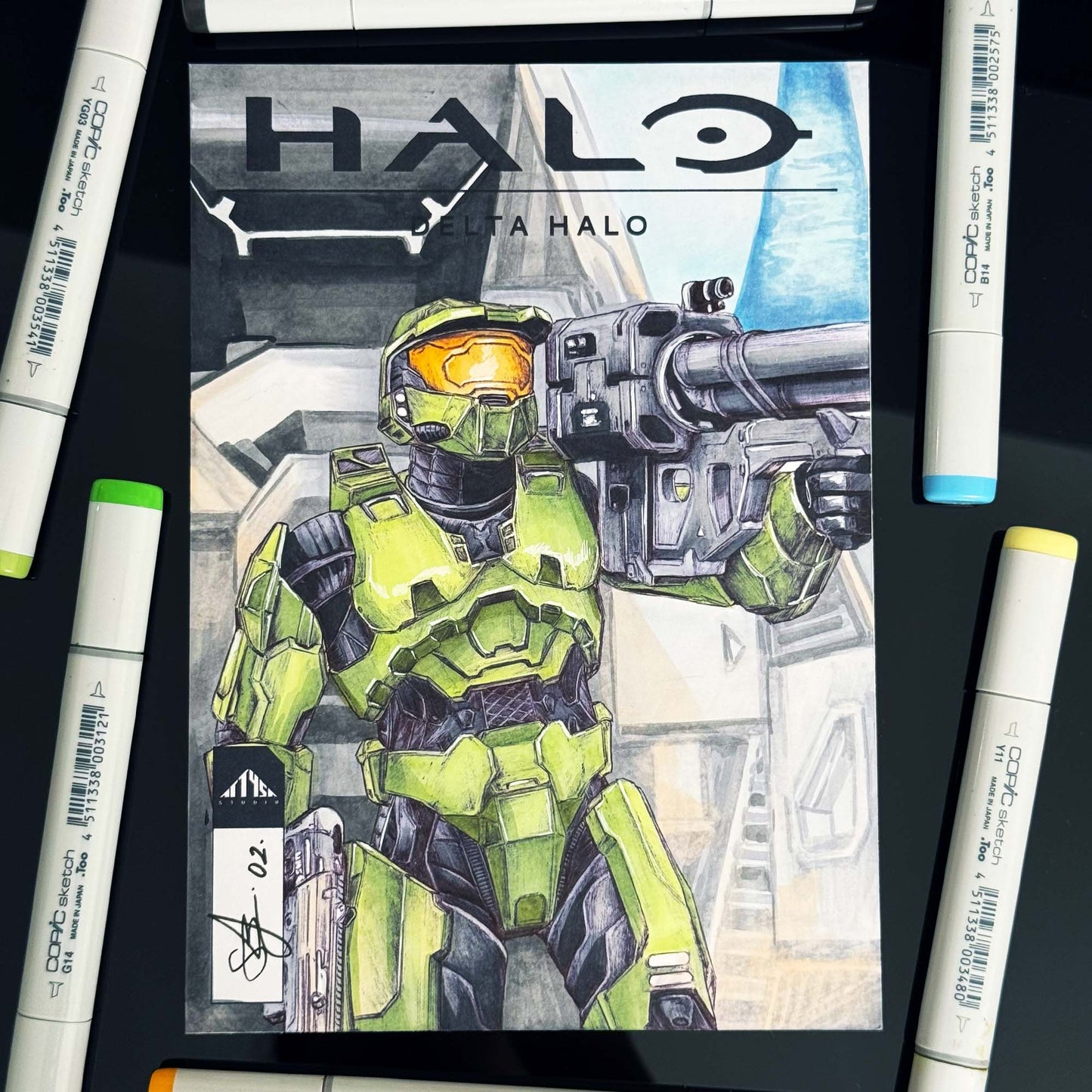 Delta Halo | ORIGINAL | Halo Comic Cover SERIES 1
