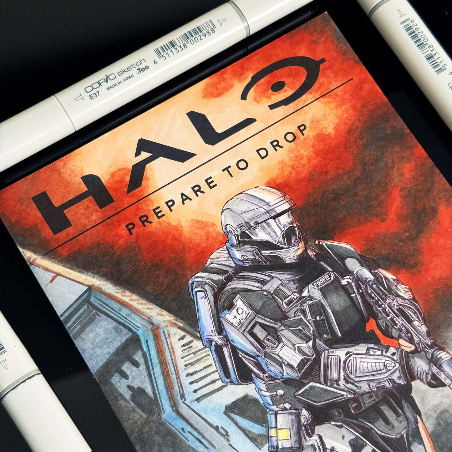 Prepare to Drop | ORIGINAL | Halo Comic Cover SERIES 1