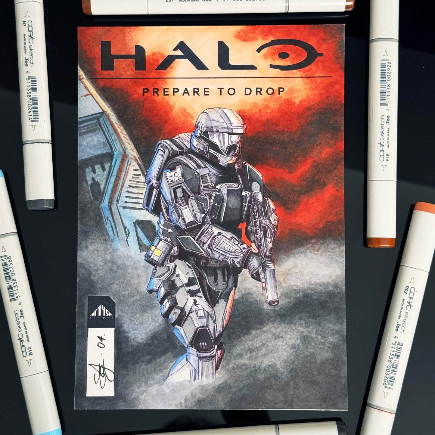 Prepare to Drop | ORIGINAL | Halo Comic Cover SERIES 1