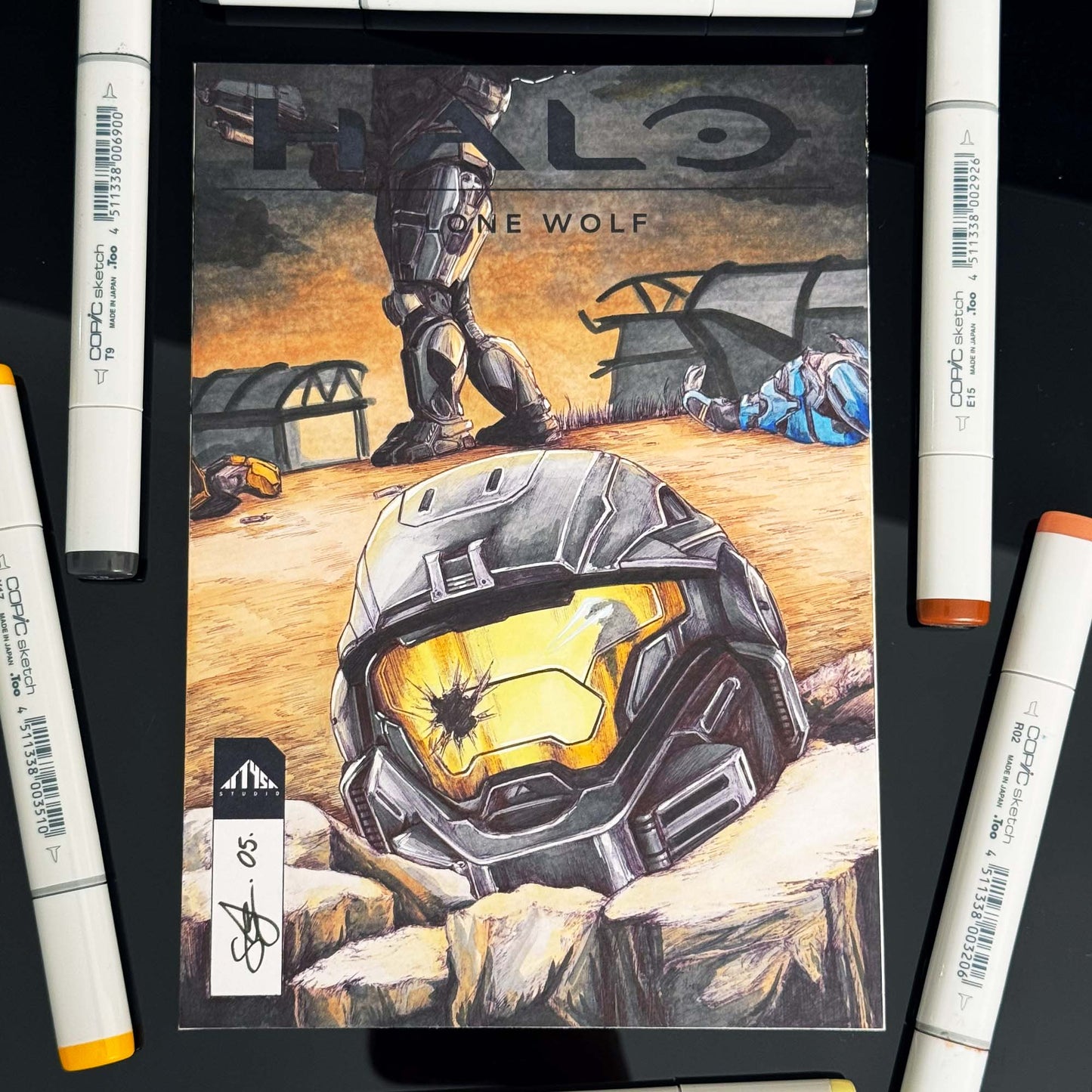 Lone Wolf | ORIGINAL | Halo Comic Cover SERIES 1