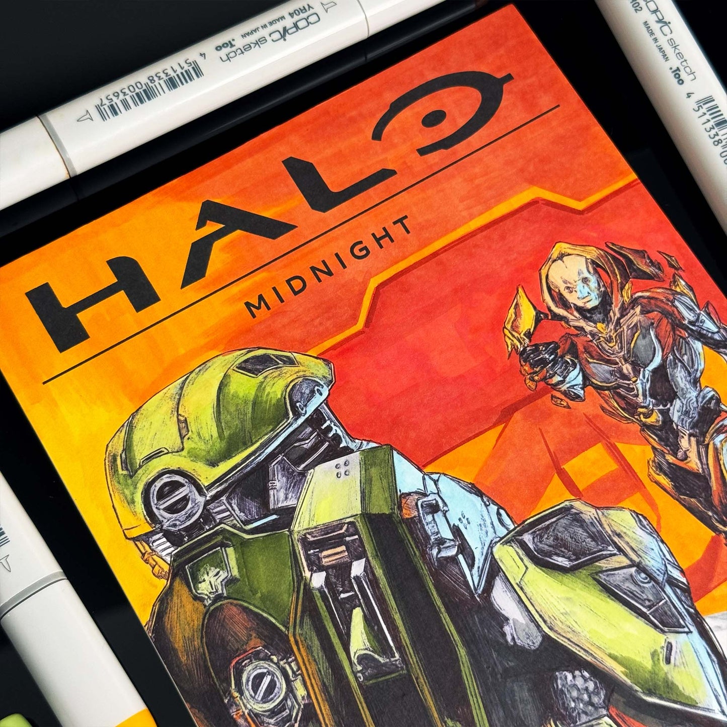 Midnight | ORIGINAL | Halo Comic Cover SERIES 1