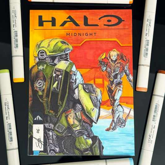 Midnight | ORIGINAL | Halo Comic Cover SERIES 1