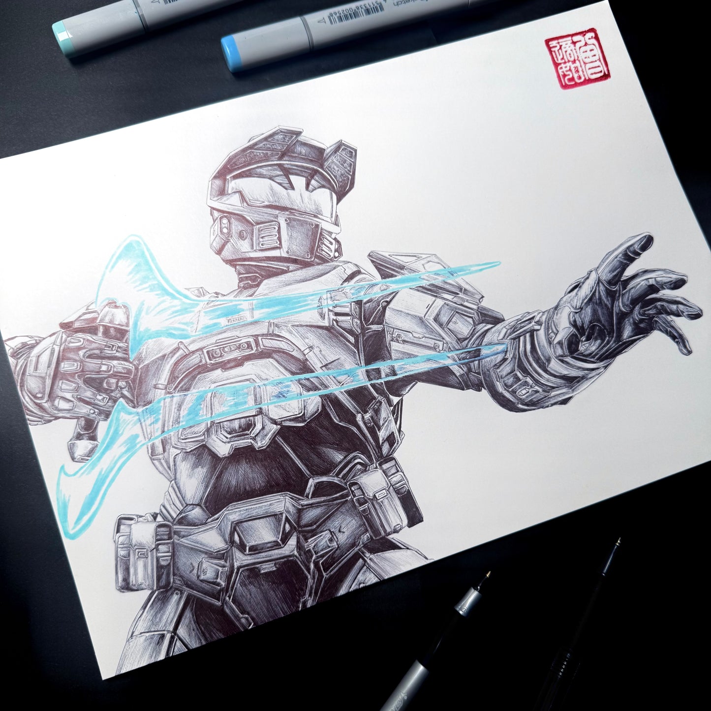Halo Art Print & Poster - Master Chief, Evolved | Fan Art Inspired by Halo