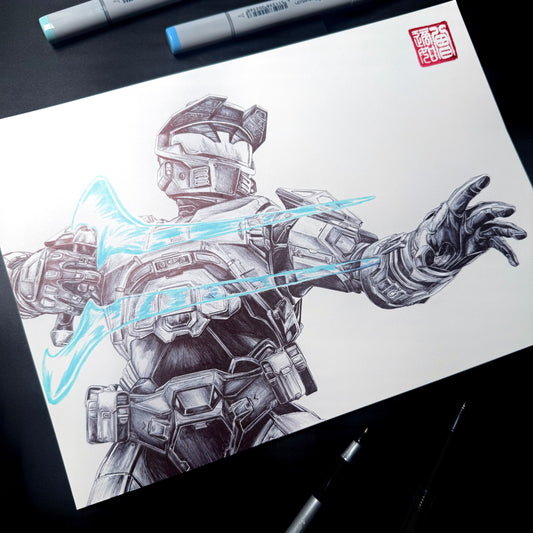 Halo Art Print & Poster - Master Chief, Evolved | Fan Art Inspired by Halo
