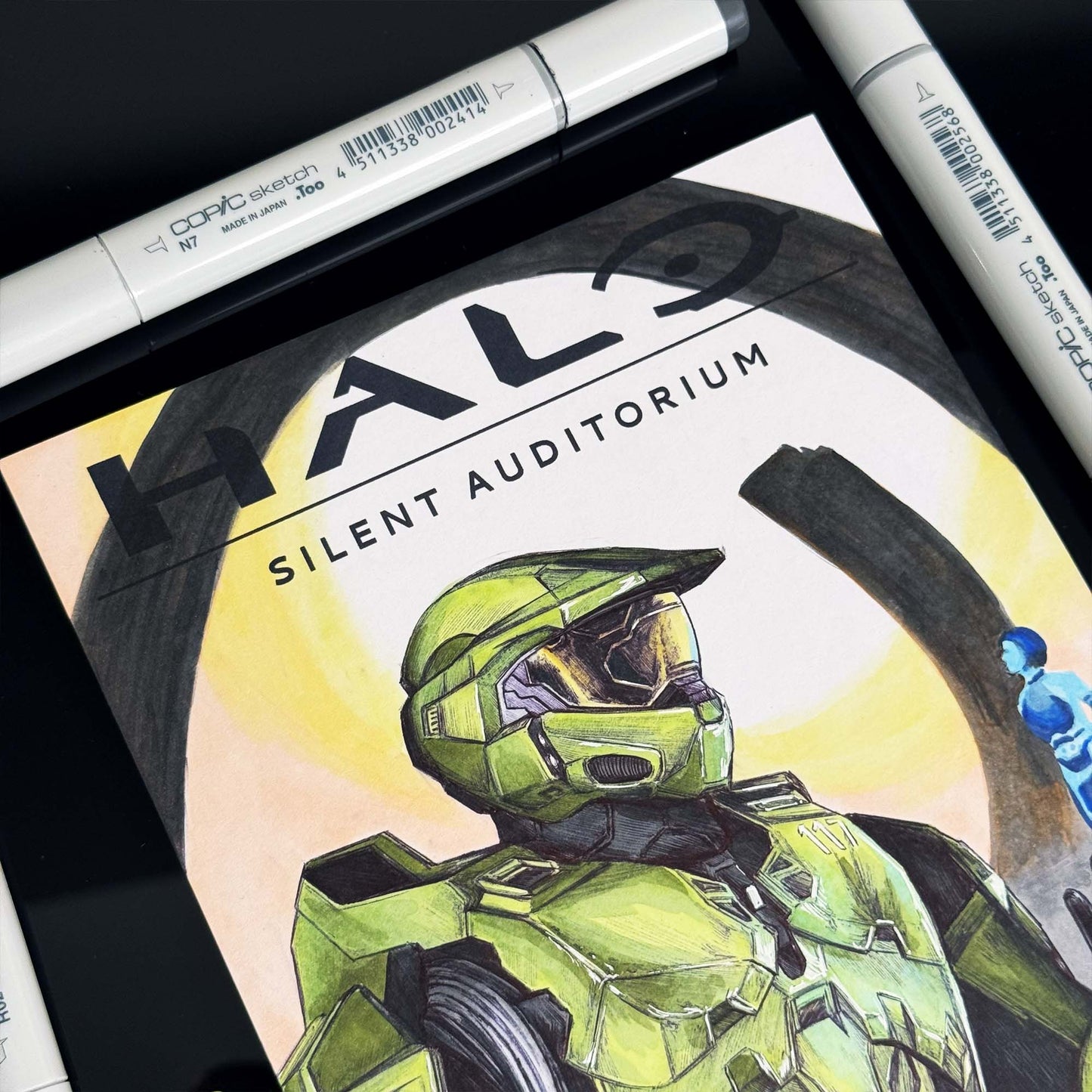 Silent Auditorium | ORIGINAL | Halo Comic Cover SERIES 1