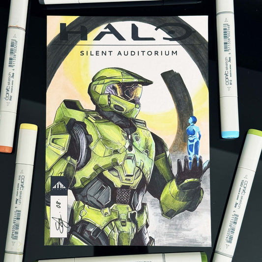 Silent Auditorium | ORIGINAL | Halo Comic Cover SERIES 1
