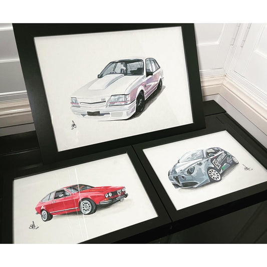 Custom Car Art & Illustrations