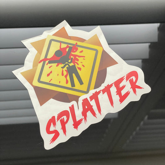 The perfect gift for Halo art enthusiasts, this Halo - Splatter Medal decal features a vinyl base and lamination, making it suitable for both indoor and outdoor use. It's ideal for decorating your car, personal belongings, or simply for adding to your art collection. Dimension: Approx. 12cm x 11cm