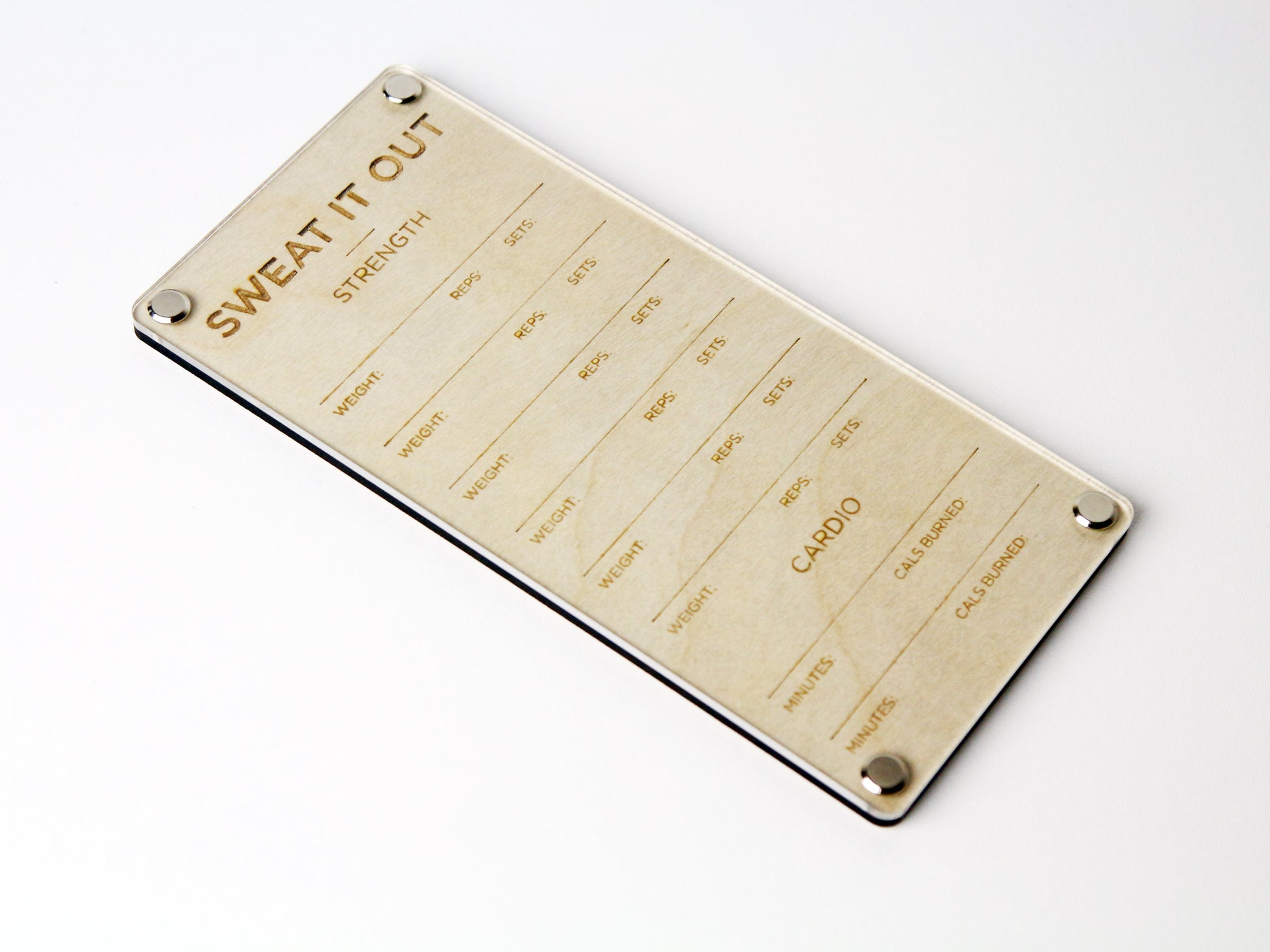 Artysn Studio's Gym Workout Planner Mini LayaBoard, a premium customizable and portable whiteboard!