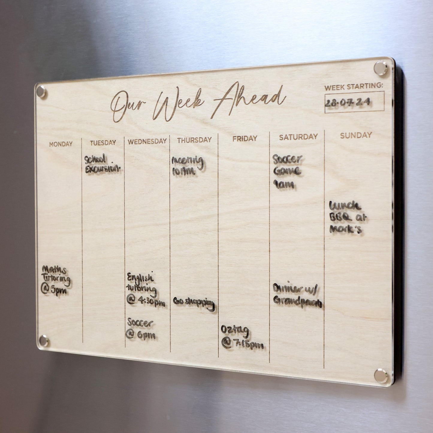 LayaBoard(A4)-Weekly Planner | Custom Dry Erase Board | Magnetic Board