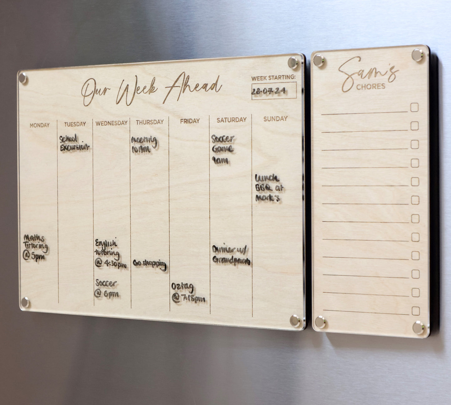 LayaBoard(A4)-Weekly Planner | Custom Dry Erase Board | Magnetic Board