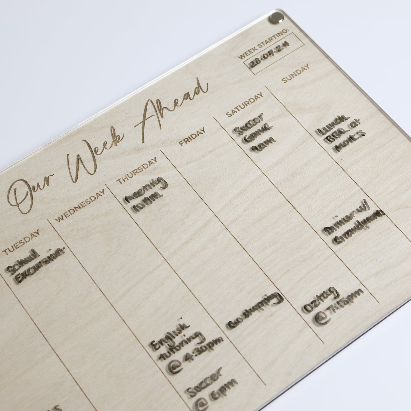 LayaBoard(A4)-Weekly Planner | Custom Dry Erase Board | Magnetic Board