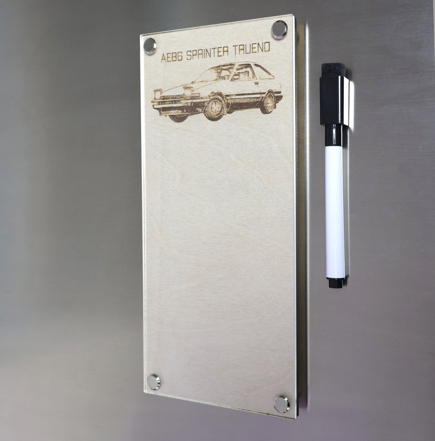 Mini Layaboard w/ AE86 | Portable Noting Board | Fridge Magnet