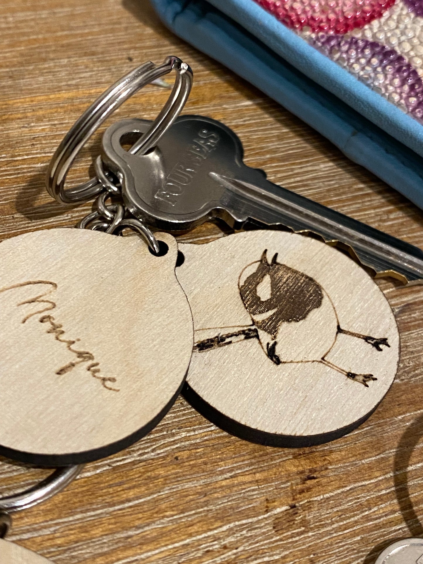 Personalised Australian Bird-Themed Keyrings | Custom Name Tag