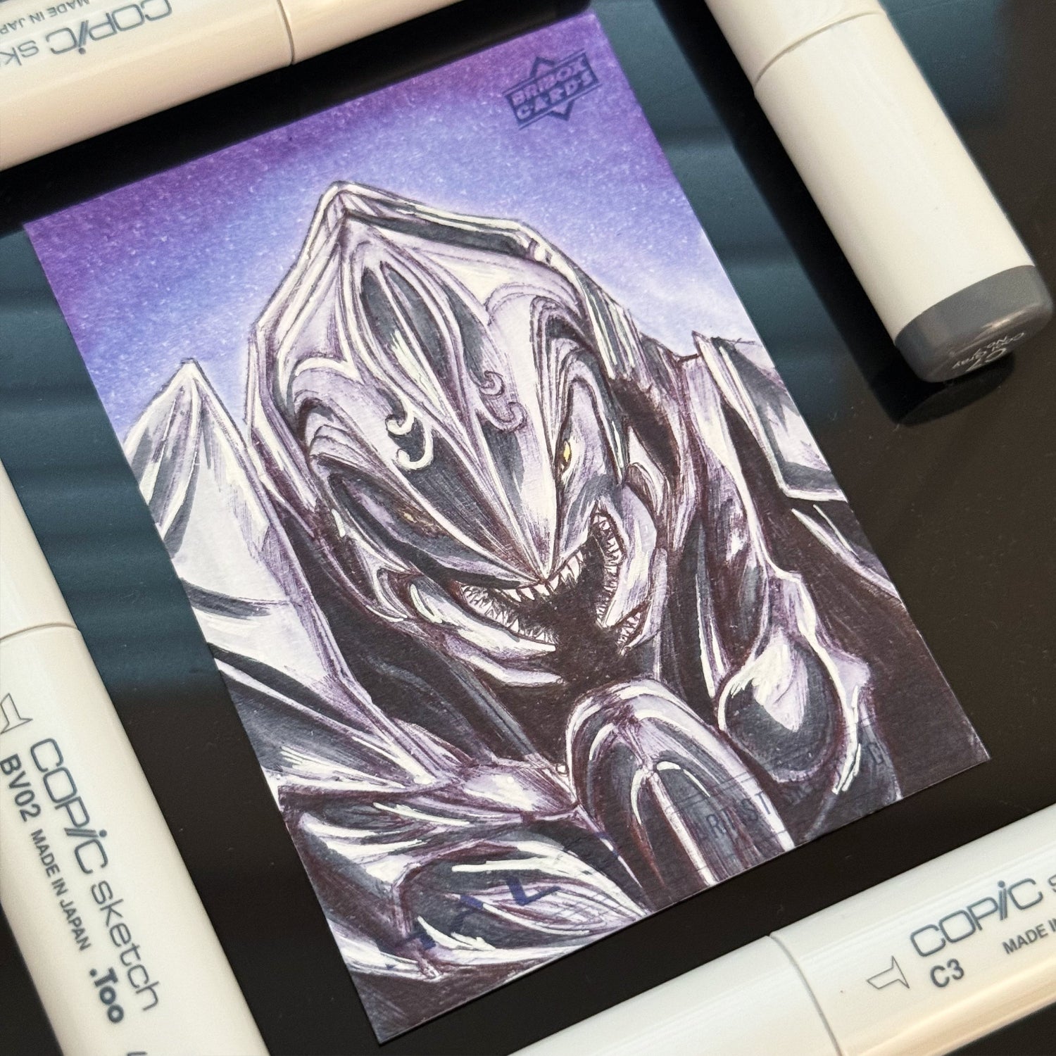 Detailed Thel ‘Vadam illustration showcasing the Arbiter’s iconic armour and presence.