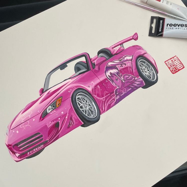 Entransing's 2Fast2Furious fan art of Suki’s Honda S2000 art print, inspired by the JDM culture and Fast and Furious movies. This high-quality print captures the vibrant and dynamic essence of Suki’s Honda S2000.