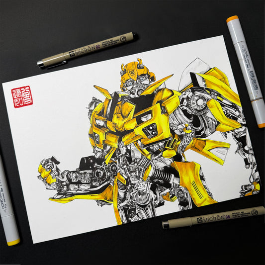Art Print & Poster - Bumblebee | Fan Art Inspired by Transformers