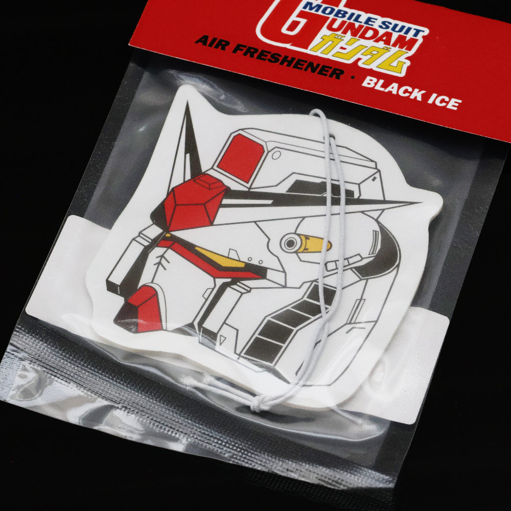 Gundam car air freshener card Black-Ice: A cool, crisp fragrance that keeps your car smelling fresh.