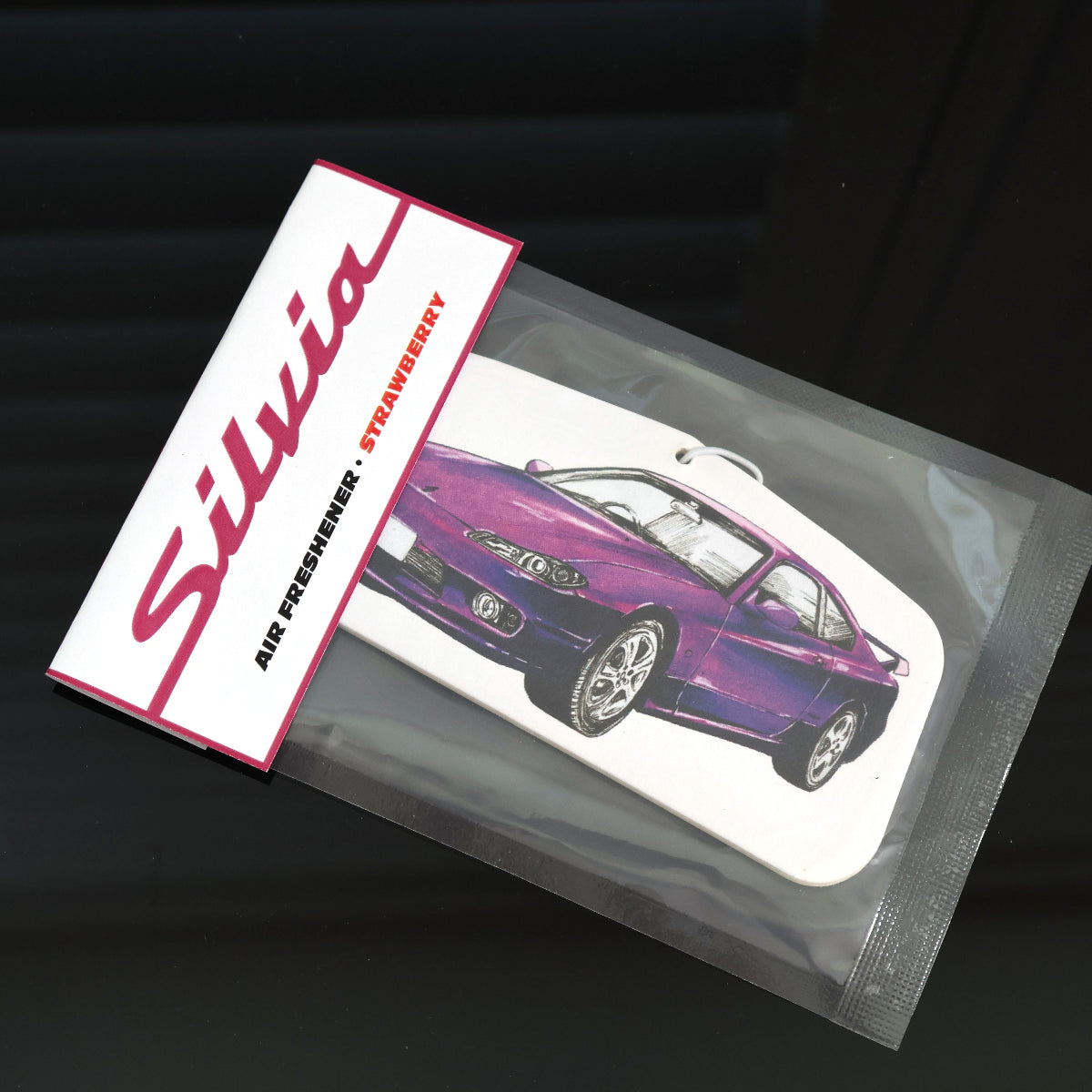Nissan Silvia S15 air freshener with strawberry scent variant