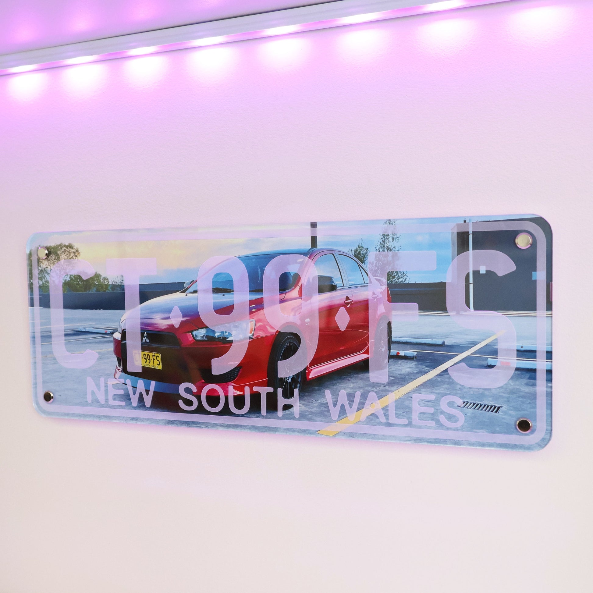 Custom car number plate wall plaque, personalized automotive artwork, novelty sign for car enthusiasts