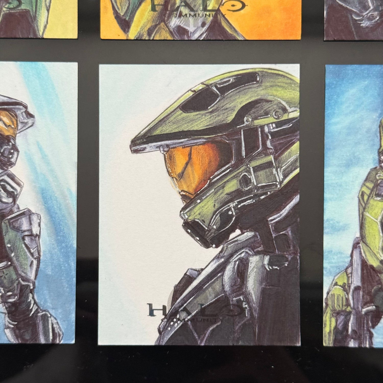 Side profile of Master Chief’s armour illustrated by Entransing.