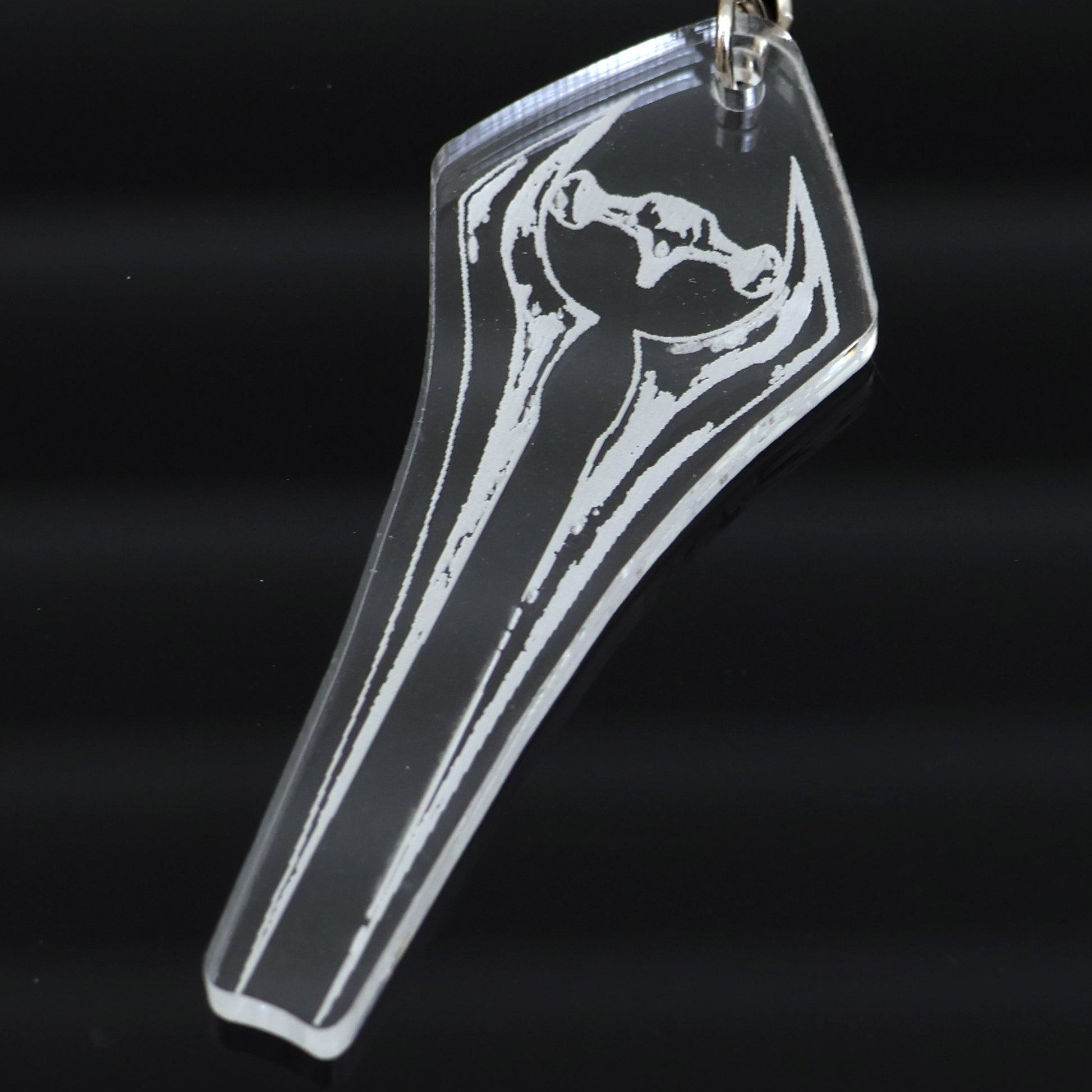 Halo Energy Sword acrylic keyring closeup