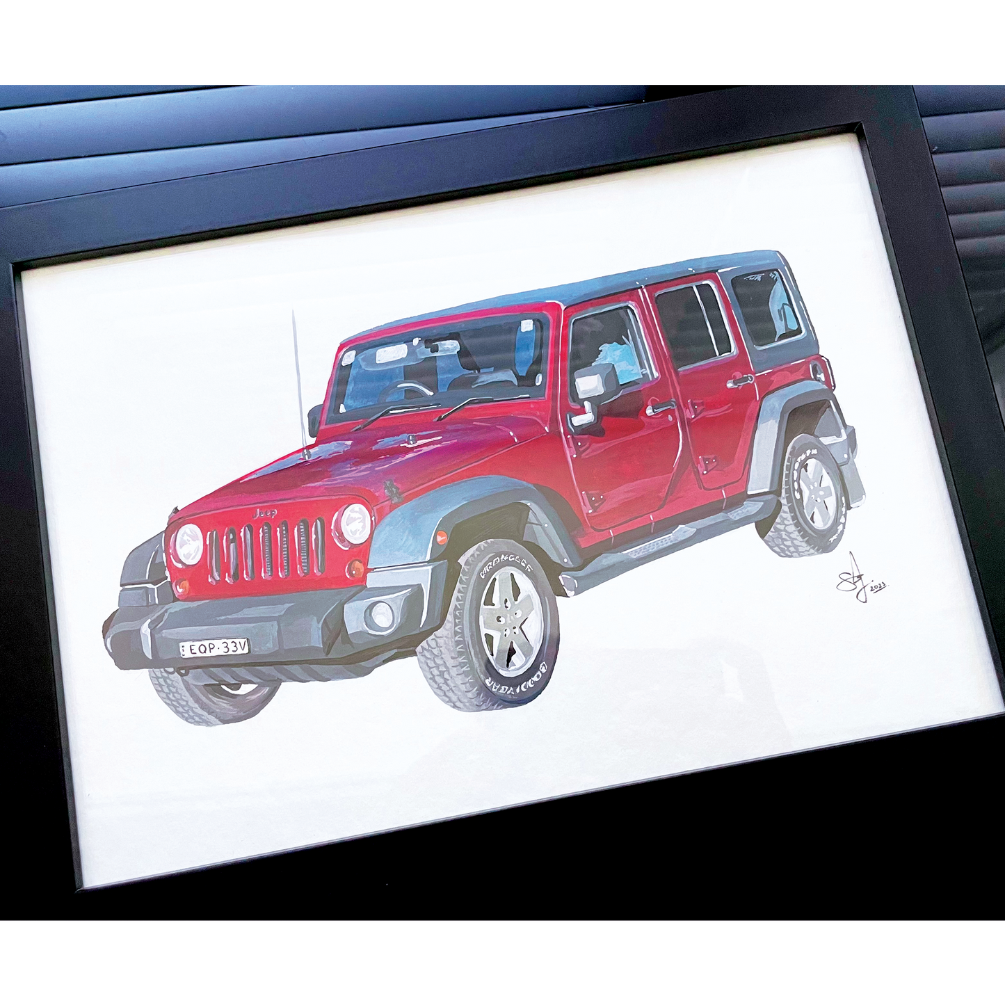 Custom Car Art & Illustrations