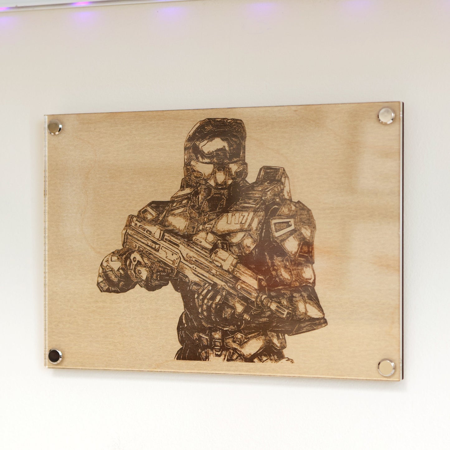 Halo Master Chief wall art collectible – Mark VI armor LayaBoard wall art.