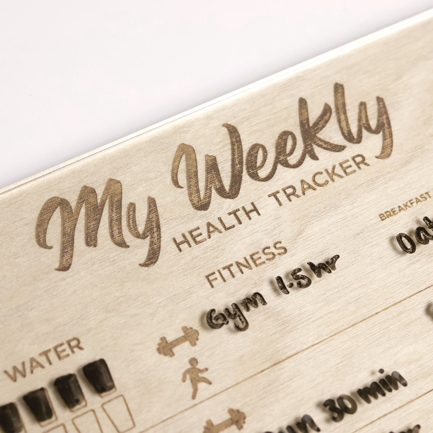 LayaBoard(A4)-Weekly Health Tracker | Custom Dry Erase Board | Magnetic Board